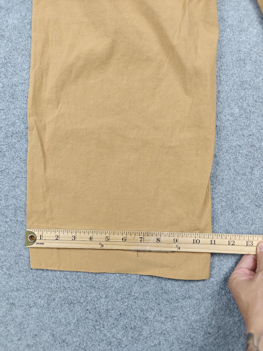 Maeve Pants Womens 31x25 Beige Khaki Wide-Leg Relaxed Flat Front Pockets - Picture 11 of 12